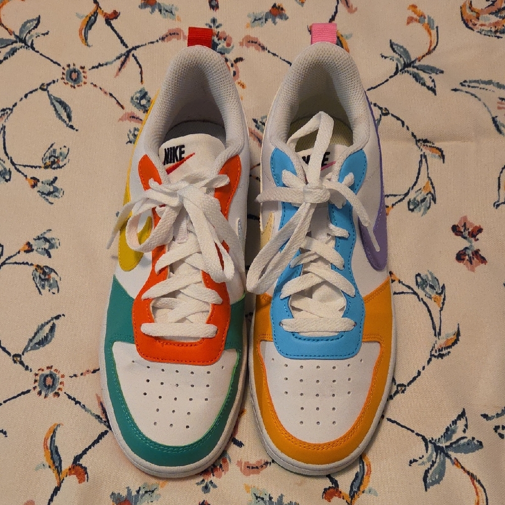 Nike Kids Colorful Sneakers - Orange, Yellow, Green, Blue, Purple